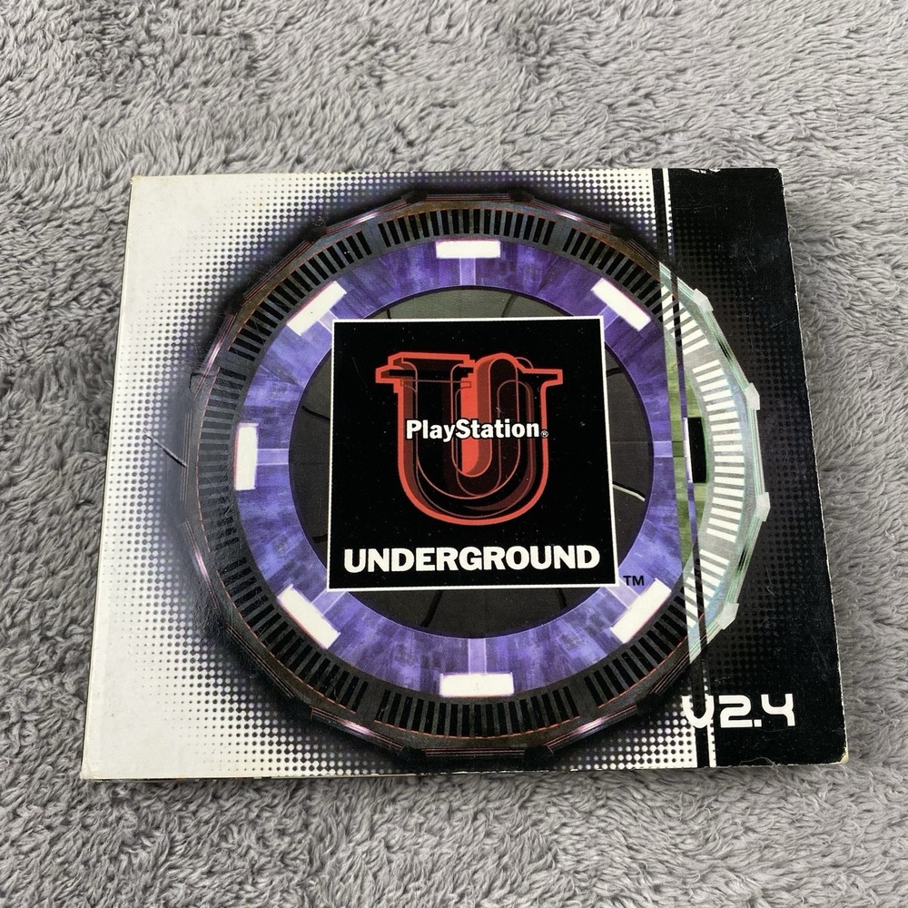 Playstation Underground CD Magazine Demo Discs V2.4 PS1 Complete 2 Disc